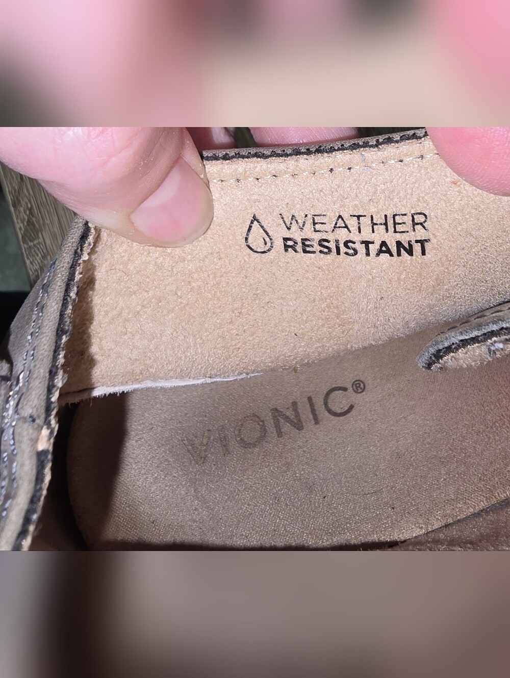 Vionic Shawna Water Resistant Gray Nubuck Leather Sneaker Bootie Shoes Womens 10 - Picture 10 of 14